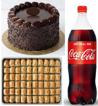 8 ile 10 kiilik ya pasta 1 lt cola 1 kg baklava