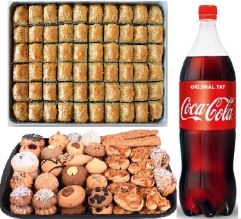 1 lt cola 1 kg cevizli baklava 1 kg kuru pasta